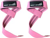 Daily Access - Lifting straps - Wrist straps - Fitness - Deadlift straps - Krachttraining - Straps - Gym Straps - Roze
