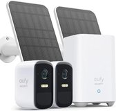 2x panneau solaire Eufy + kit de sécurité Eufy 2c incl. 2 Caméras - Bundle