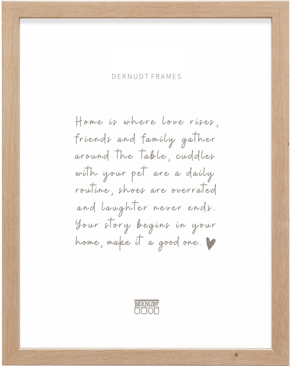 Deknudt Frames fotolijst - S45SH1 - naturel hout - fotomaat: 50x75 cm