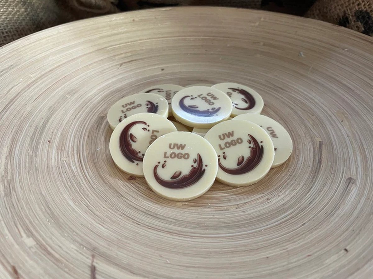 Callebaut Chocolade 50 jaar - Cijfertaart decoratie voor op taart - 28 stuks