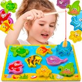 Puzzle Magnétique Pêche - 8 Pièces - Avec Canne à Pêche Magnétique