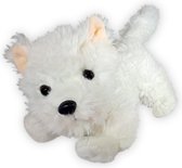 Hond Luna (Wit) Yorkshire Terrier Pluche Knuffel 32 cm {Boerderij Dierentuin Dieren | Speelgoed Knuffeldier Knuffelbeest voor kinderen jongens meisjes | Dog Animal Puppy Plush Toy}