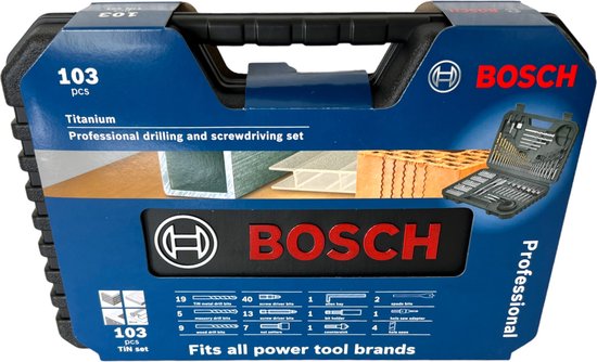 Ensemble d'accessoires Bosch Professional de 103 pièces