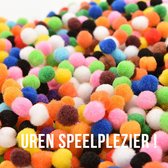 Allernieuwste.nl® 1000 PIÈCES Mini Pompons 15 mm - Mix Color Crafts Pompons - DIY Travaux manuels Crafts - 1000 pièces 15mm