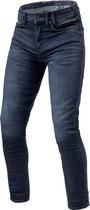 REV'IT! Jeans Carlin SK Dark Blue Used L36/W34 - Maat - Broek