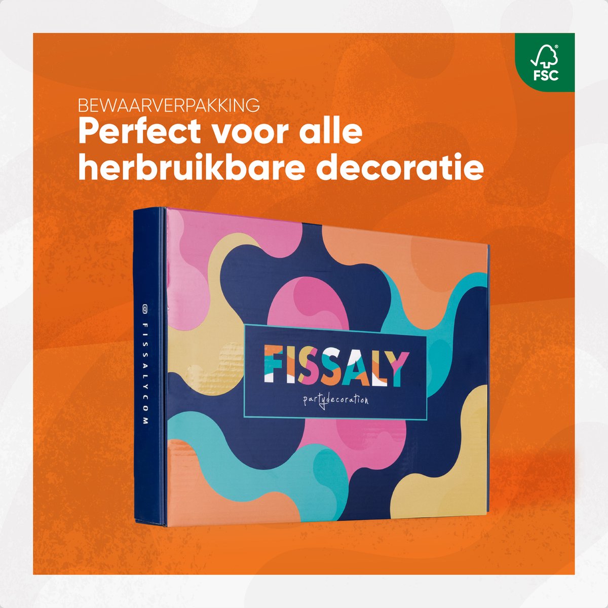 Fissaly 108 Stuks Nederland Oranje Decoratie Set – Feest Verjaardag Versiering met Ballonnen, Vlaggetjes & Slinger – Thema Feest – Ik hou van Holland - WK Voetbal — afbeelding 9