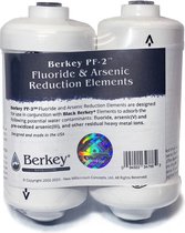 Originele Berkey PF-2 Fluoride & Arsenicum filterelementen (set van 2 stuks)