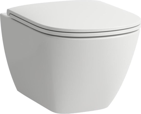 WC suspendu avec abattant softclose, Rimless, blanc