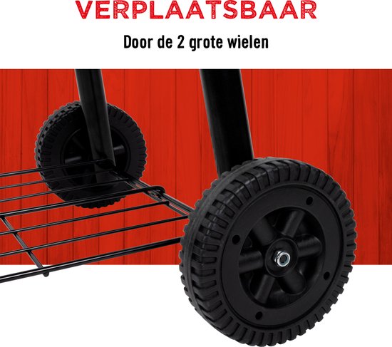 BBQ Collection 2-in-1 Smoker BBQ - Houtskool Barbeque - Buitenkeuken Barbecue - Grill en Smokerbarbecues - 104 x 58 x 114 cm