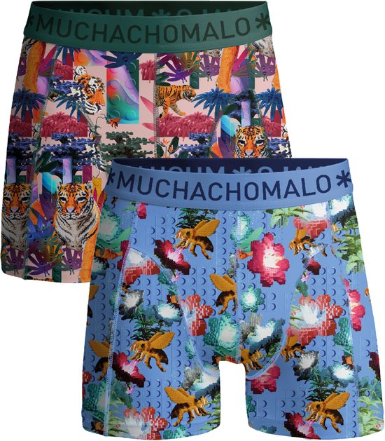 Muchachomalo Heren Boxershorts - 2 Pack - Maat XXL - 95% Katoen - Mannen Onderbroek