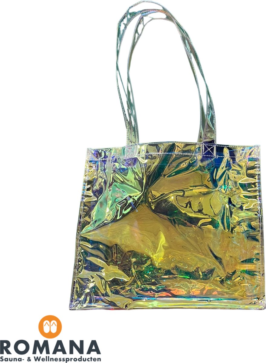 Romana Products - Transparante Holografische PVC Tas - Zwemtas voor Strand en Zwembad