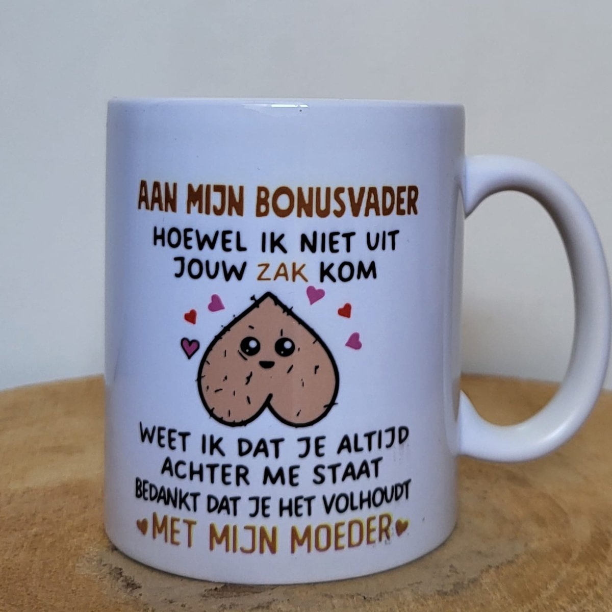 Beker - Aan mijn bonusvader - Vaderdag - Grappige mok