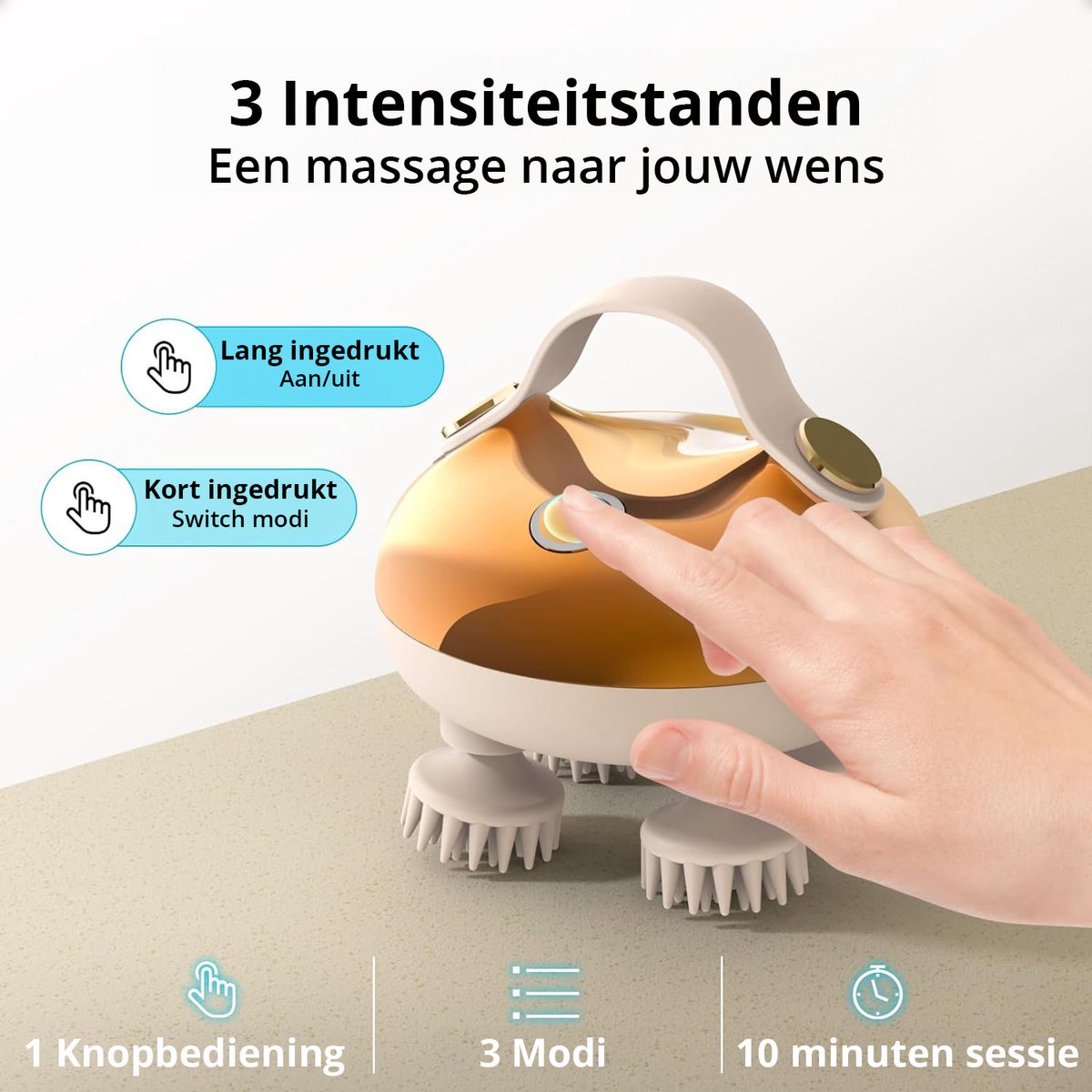 RS Goods Elektrisch Hoofdmassage Apparaat - Massage Apparaat thumbnail 5