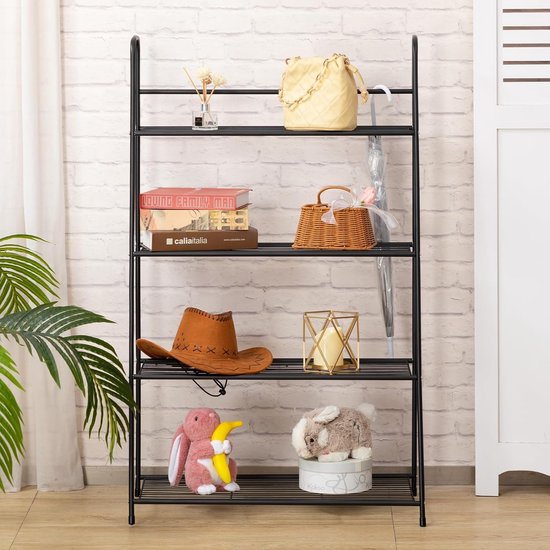 EUGAD Etagère de rangement 60x28x180cm - en MDF et métal 6 niveaux