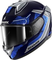 Shark Skwal i3 Rhad Blue Chrom Silver BUS XS - Maat XS - Helm
