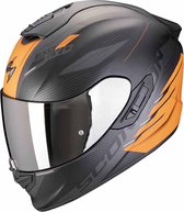 Scorpion Exo 1400 Evo 2 Air Luma Matt Black-Orange XS - Maat XS - Helm