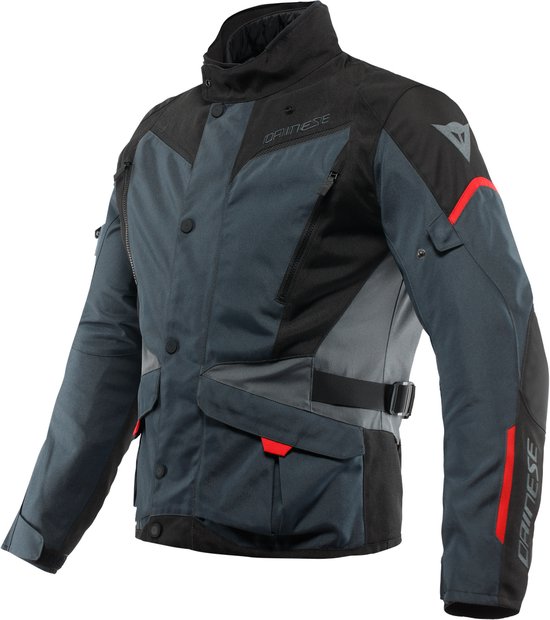 Dainese Tempest 3 D-Dry Jas Ebony Zwart Lava Rood - Jas
