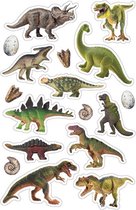 Stickervel Dino's - Puffy Stickers - Stickers voor Kinderen - Stickers Jongens - Dino Stickers - Stickervel Dinosaurussen - Knutselen Kind - Knutselen Jongens