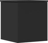 vidaXL - Opbergbox - 40x42x46 - cm - bewerkt - hout - zwart