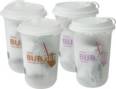 Homemade Bubble Tea Kit |JENI Bubble Tea Kit Combipack - Classic Flavor - 2 x 90g + Taro Flavor - 2 x 90g
