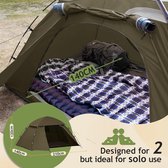 tent voor kamperen - ideaal bij het kamperen, wandelen, trekking, op reis 1-2 personen , 2,1L x 1,4B x 1,2H meter