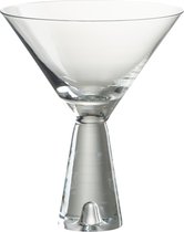 J-Line Lewis cocktailglas - glas - transparant - 4 stuks - woonaccessoires