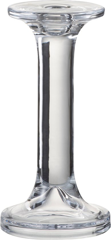J-Line kandelaar Effen - glas - transparant - large