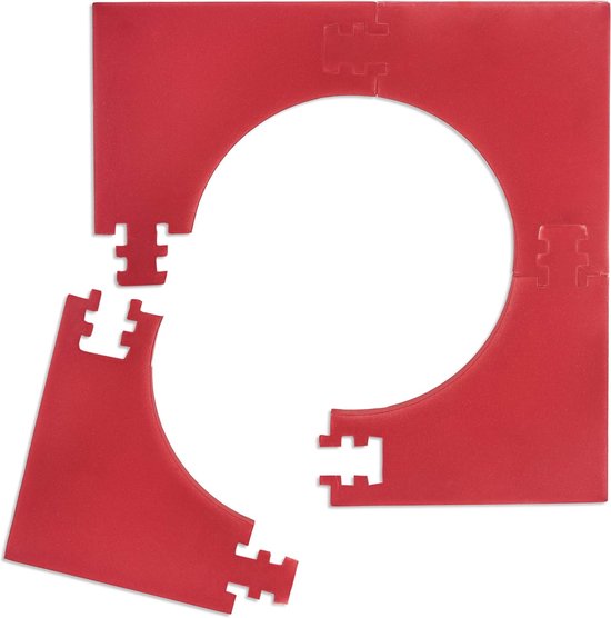 Dartbord Surround Ring R6 4-Delig 45 cm Muurbescherming Ø 71x71x3 cm Bordeaux Kleur van Dart — afbeelding 5