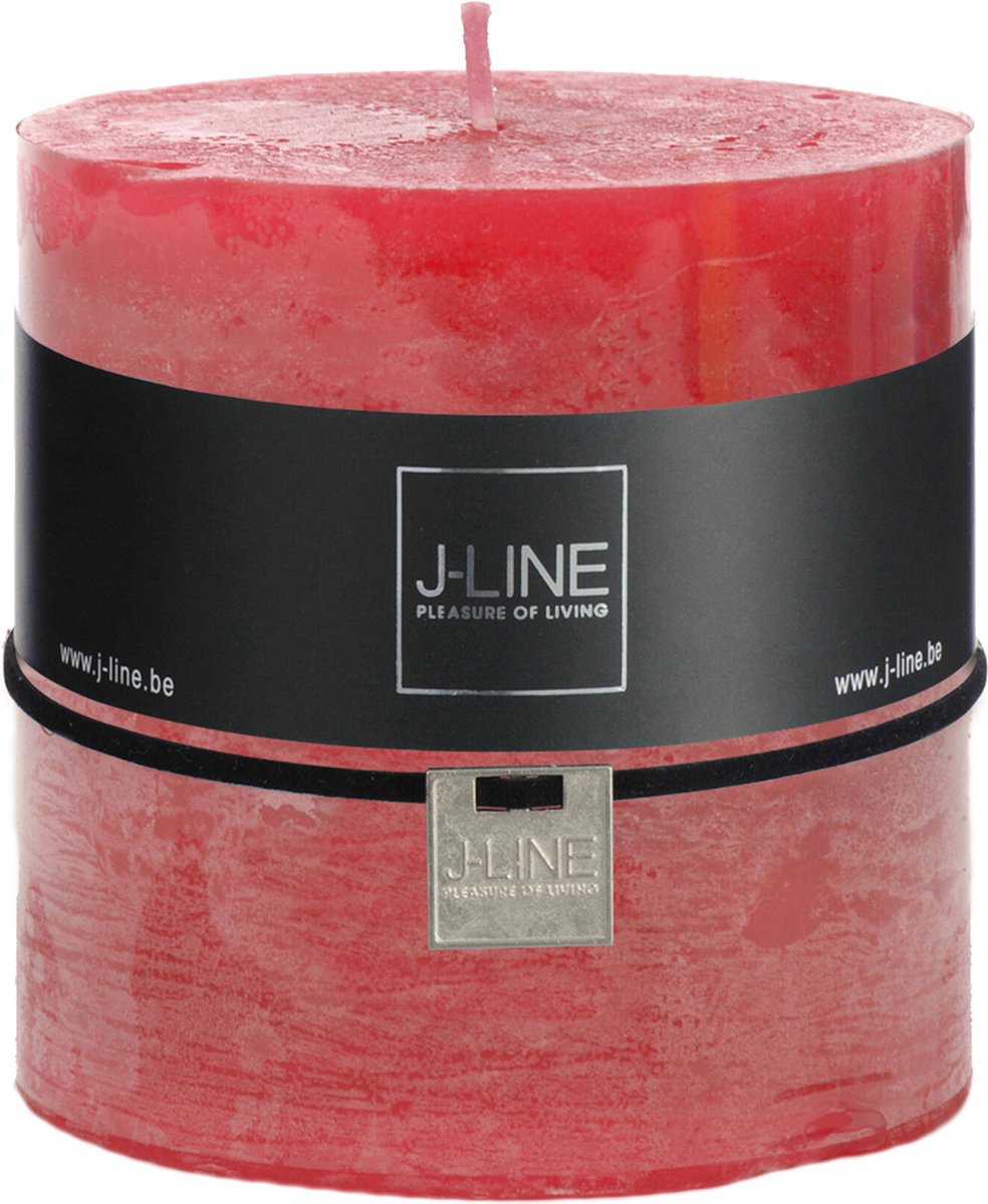 J-Line cilinderkaars - fuchsia - 64U - 6 stuks Roze