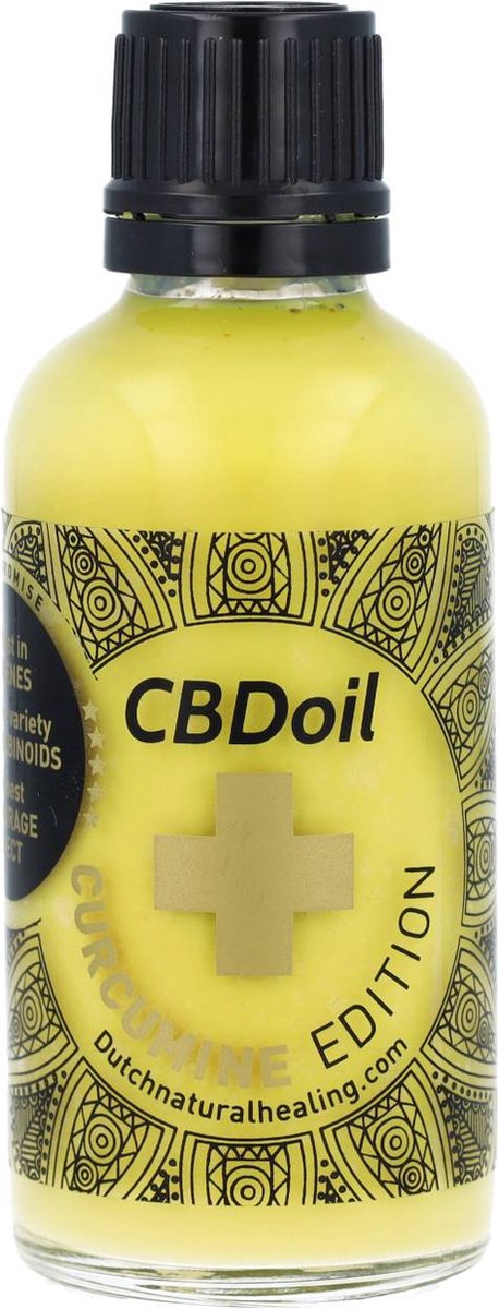 Goedkoopste Dutch Natural Healing - water oplosbare CBD met Curcumine 50ML - Beste van 2 werelden