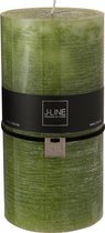 J-Line cilinderkaars - groen - XXL - 140U - 6 stuks