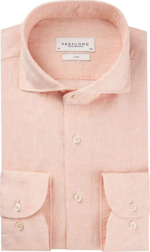 Profuomo business overhemd roze