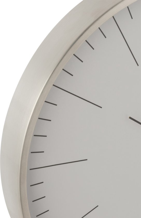 J-line horloge Gerbert - métal - gris - Ø 40 cm