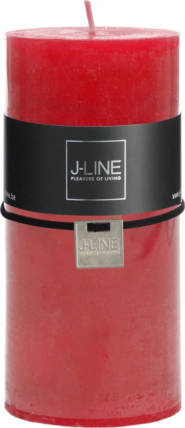 J-Line cilinderkaars - fuchsia - large - 72U - 6 stuks