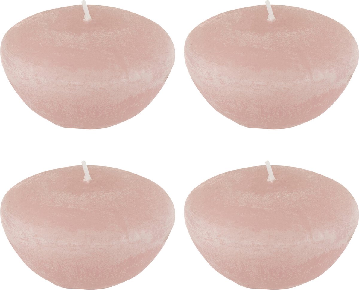 J-Line drijfkaars - roze - large - 8U - doos van 4