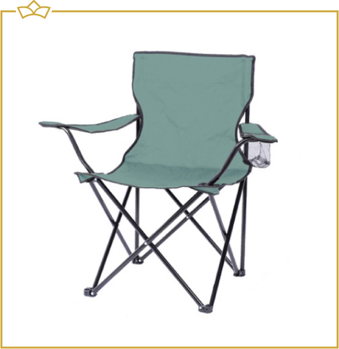 ATTREZZO® Campingstoel - Opvouwbaar - Vouwstoel - Turquoise - Ideaal voor op de camping!