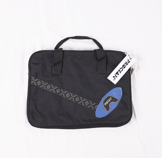Recycle ipad tas | Procean | Zwart - Blauw met Zwarte streep