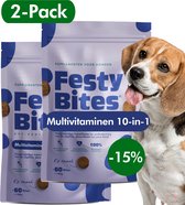 10-in-1 Multvitaminen - Dagelijkse Boost aan Probiotica, Vitaminen & Mineralen - Hondensnacks - 100 % Natuurlijk - FAVV goedgekeurd - 120 Hondensnoepjes - Brievenbuspakket - VOORDEELBUNDEL (2 Pack)