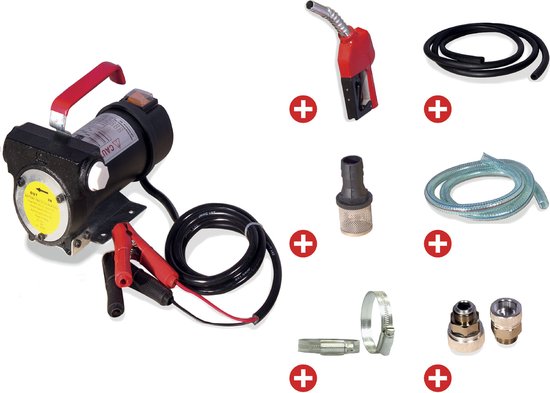 Set Dieselpomp 24V, pistool, slang, koppeling MW Tools POD4024 SETA — afbeelding 2