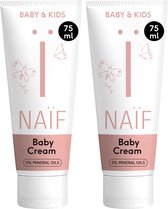 Naïf - Coffret Crème Grasse Peaux Sensibles - 2x75 ml - Bébés et Enfants - aux ingrédients naturels