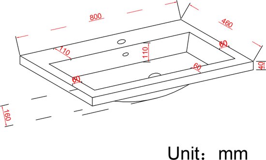 LOMAZOO Ensemble de meuble de salle de bain Zwart Mat 80 cm - Ensemble de meuble de salle de bain - Meuble vasque - Meuble de salle de bain haut [AVALON]