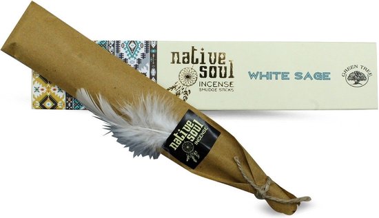 Native Soul wierook White sage - Witte salie - Wierookstokjes - 3 doosjes
