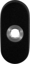 Rozet - Zwart - RVS - GPF - Binnendeur - Rozet GPF8100.04L 70x32x10mm zwart linksdraaiend
