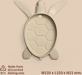 Qualy Bruin Zeephouder "Save Turtle Soap Tray” W139 x L150 x H21 mm 90 gr