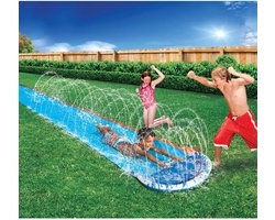 Glijmat waterglijbaan zwembad met waterstraal 488 cm L x 71 cm B - Banzai