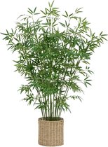 Atmosphera Kunstplant Bamboeplant met pot - Ø90xH150cm - Groen