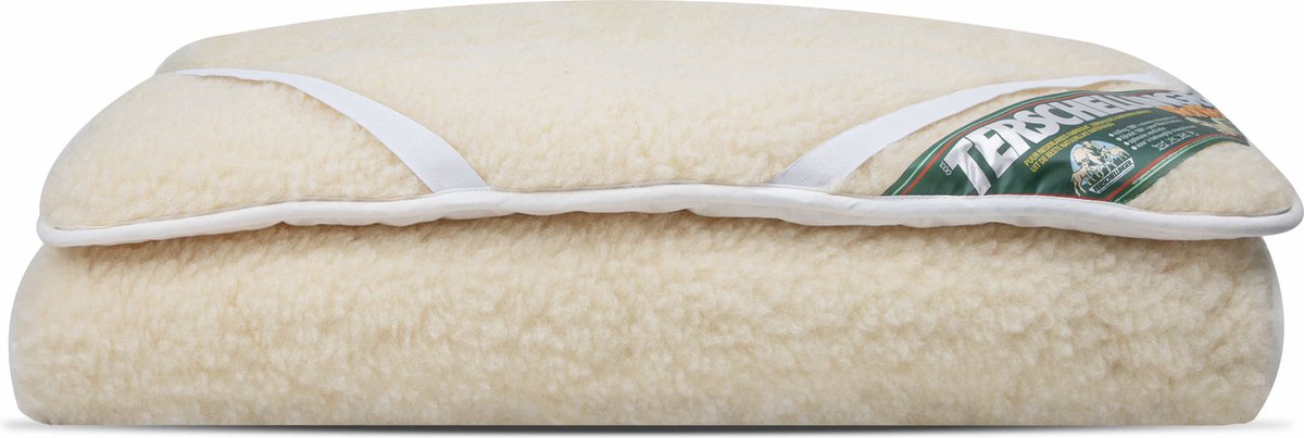 Terschellinger Wollen onderdeken -100% IWS Zuiver Scheer wollen topper - Puur Natuur topdek - 70x150 cm Peuterbed