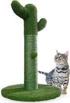 Gopets Griffoir Chats - Cactus Griffoir Sisal - Griffoir Design Moderne - Meuble à Griffer Naturel avec Jouet - 65cm