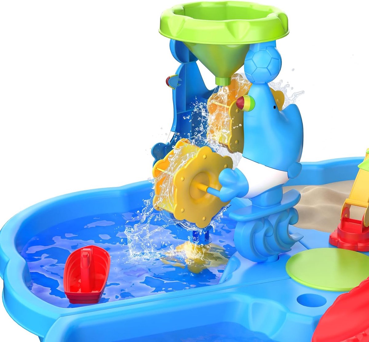 Watertafel, waterspeeltuin voor kinderen, zomers