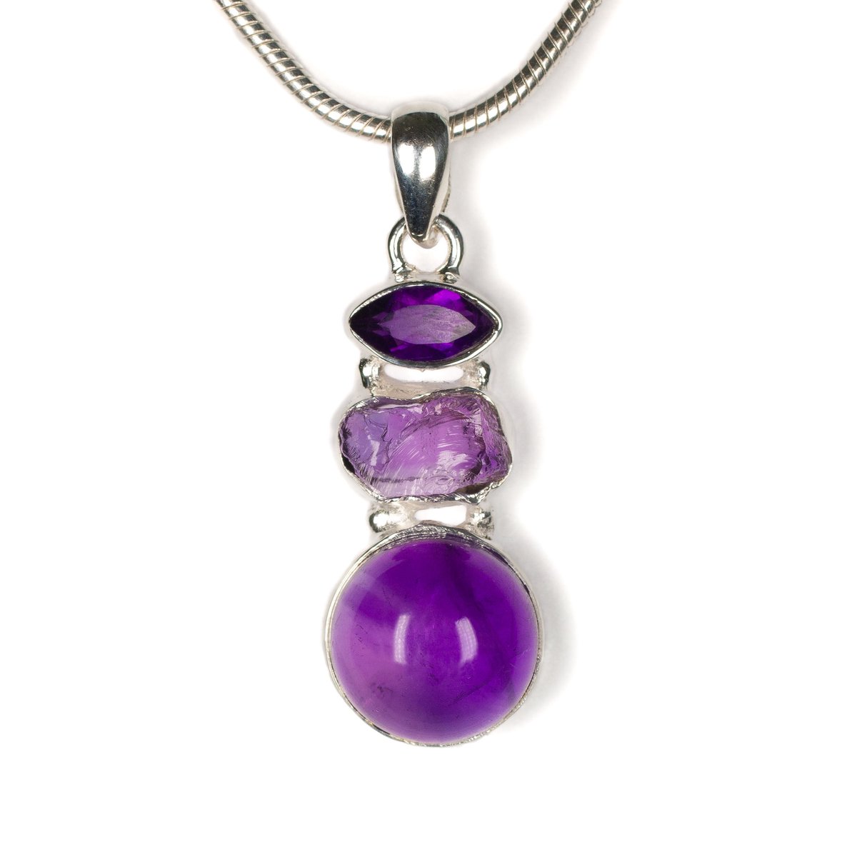 DEVA Loves - Edelsteen Hanger - Amethist - paars - 925 zilver